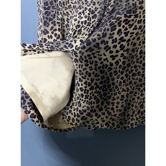 Spenser Jeremy Y2K Pencil Skirt with Animal Print 100% Silk Size 8 - Picture 4 of 10